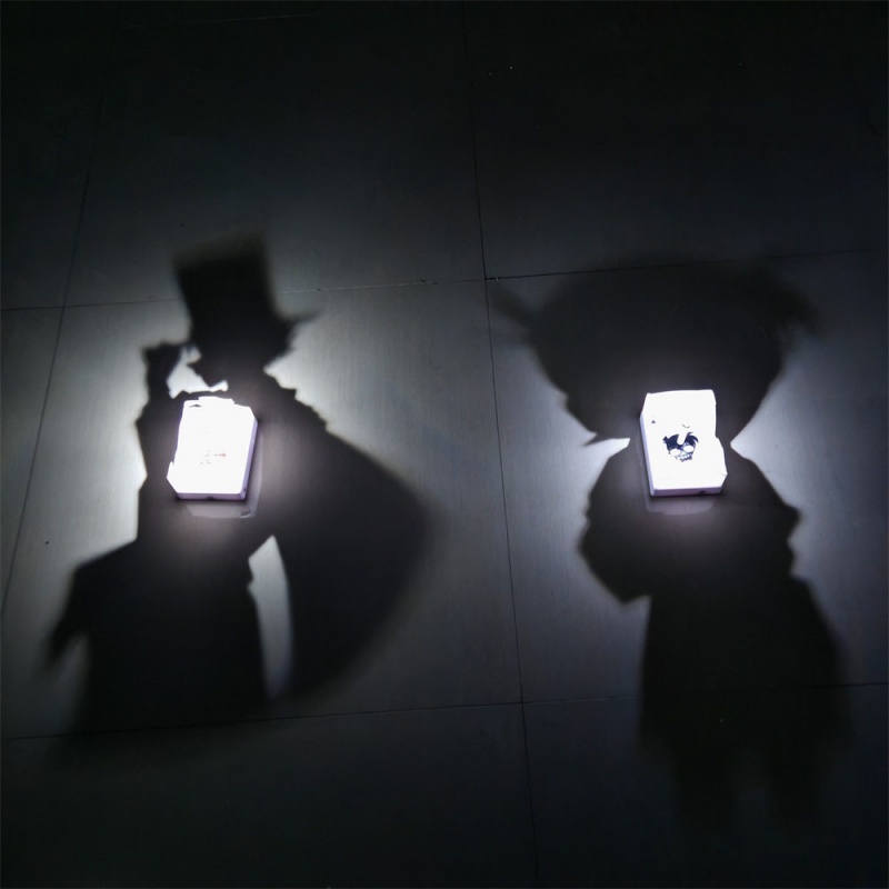 Lighting Home Decor Items - Anime-Figur Silhouetten-Wandleuchte Anime-Zubehör Spielzeug Heimdekoration Stilvolle