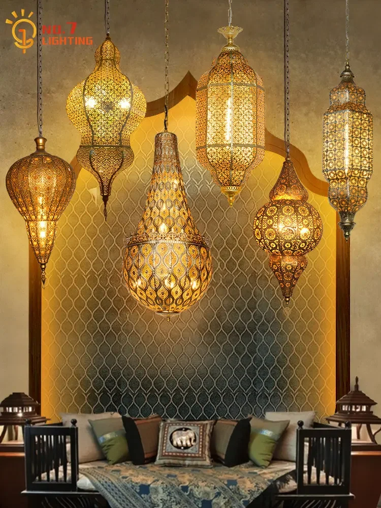 Lighting Metal Wall Decor - Südostasien marokkanische Retro Vintage industrielle Pendelleuchten
