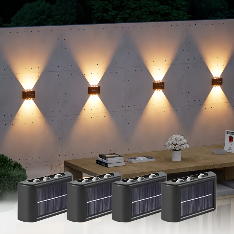 Wall Decor Lighting - LED Solarleuchte für Außen, Wasserdichte Solar-Wandlampe