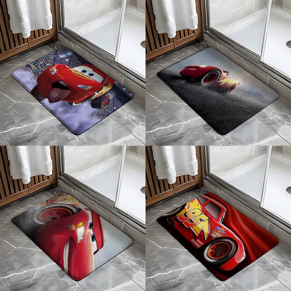Lighting Mcqueen Decor - Cars L-Lightning M-McQueens Teppich, Badezimmer-Anti-Rutsch-Matte, Fußmatte,