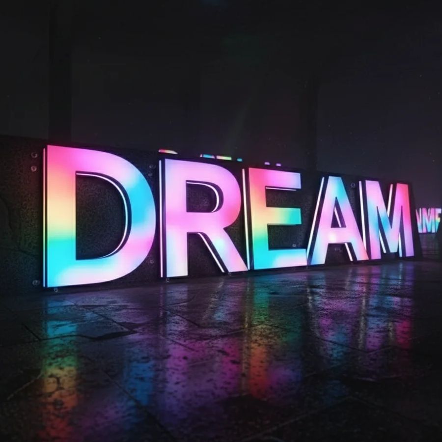 Lighting Decor Company - Benutzerdefinierte RGB Metall LED Schild Wand