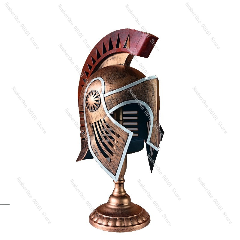 Lighting Decor Photos - Europäischer Luxus-Kriegerhelm im Vintage-Stil aus Schmiedeeisen,