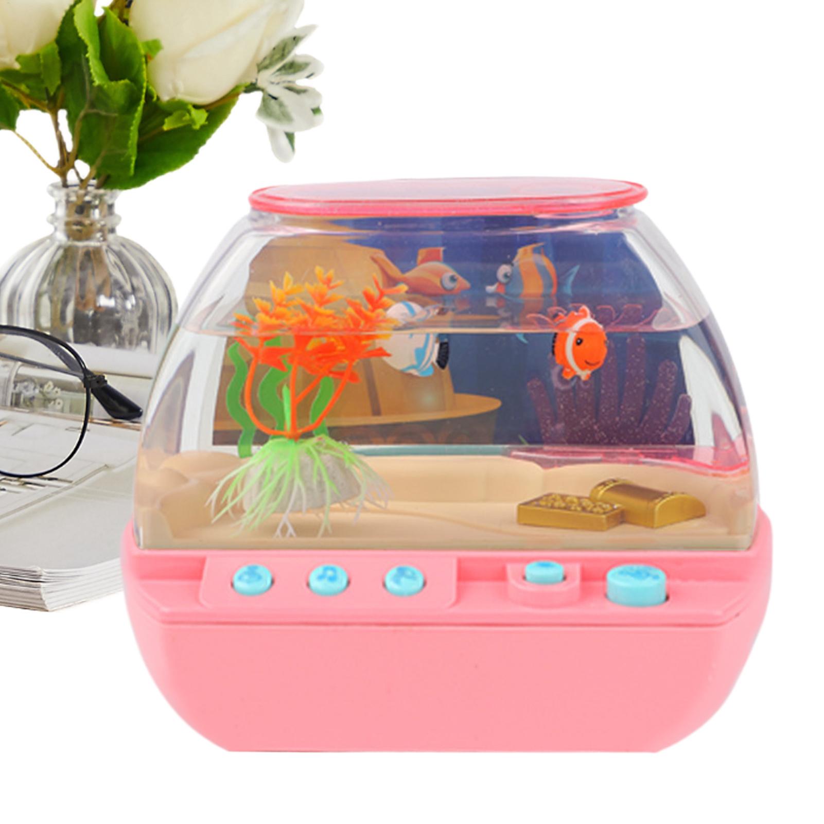 Decor Lighting & Decor Fires Photos - Spielzeug-Aquarium als Heimdekoration mit Musik und