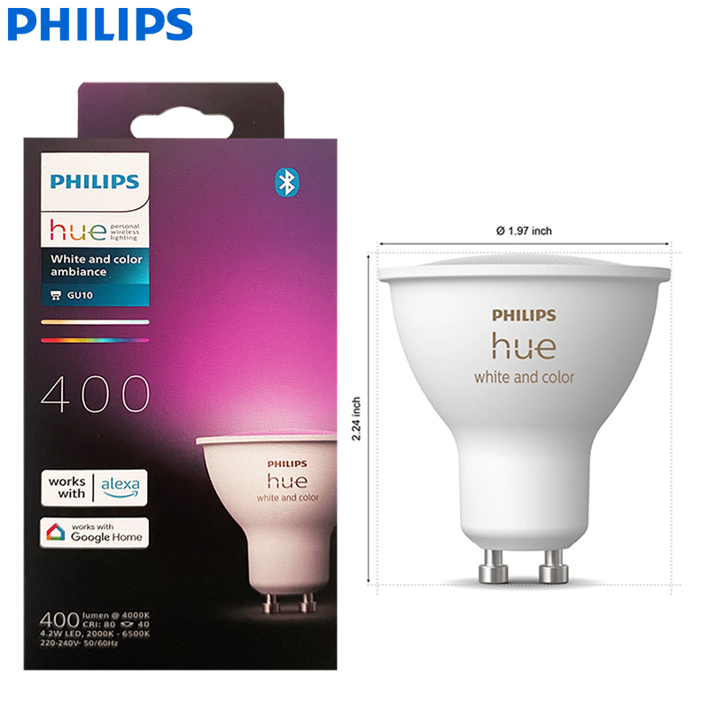 Philips Bulb Hue - Philips Hue GU10 Smart LED-Strahler, 4,2