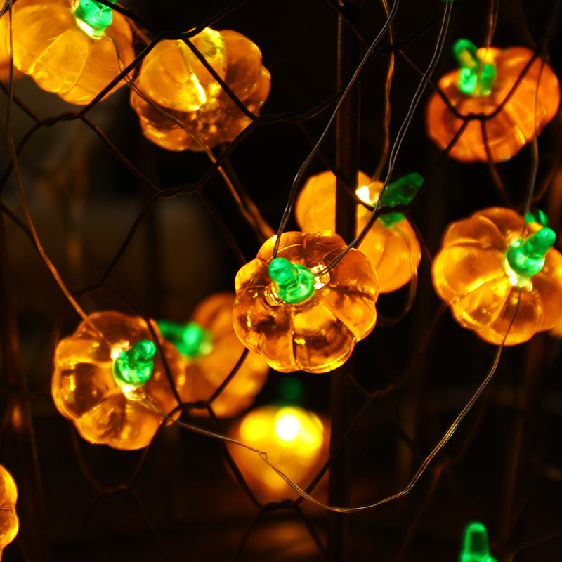 Home Decor Lighting Tricks - Halloween Kürbis-Lichterkette 1M 10 LED Kürbis-Lichterkette
