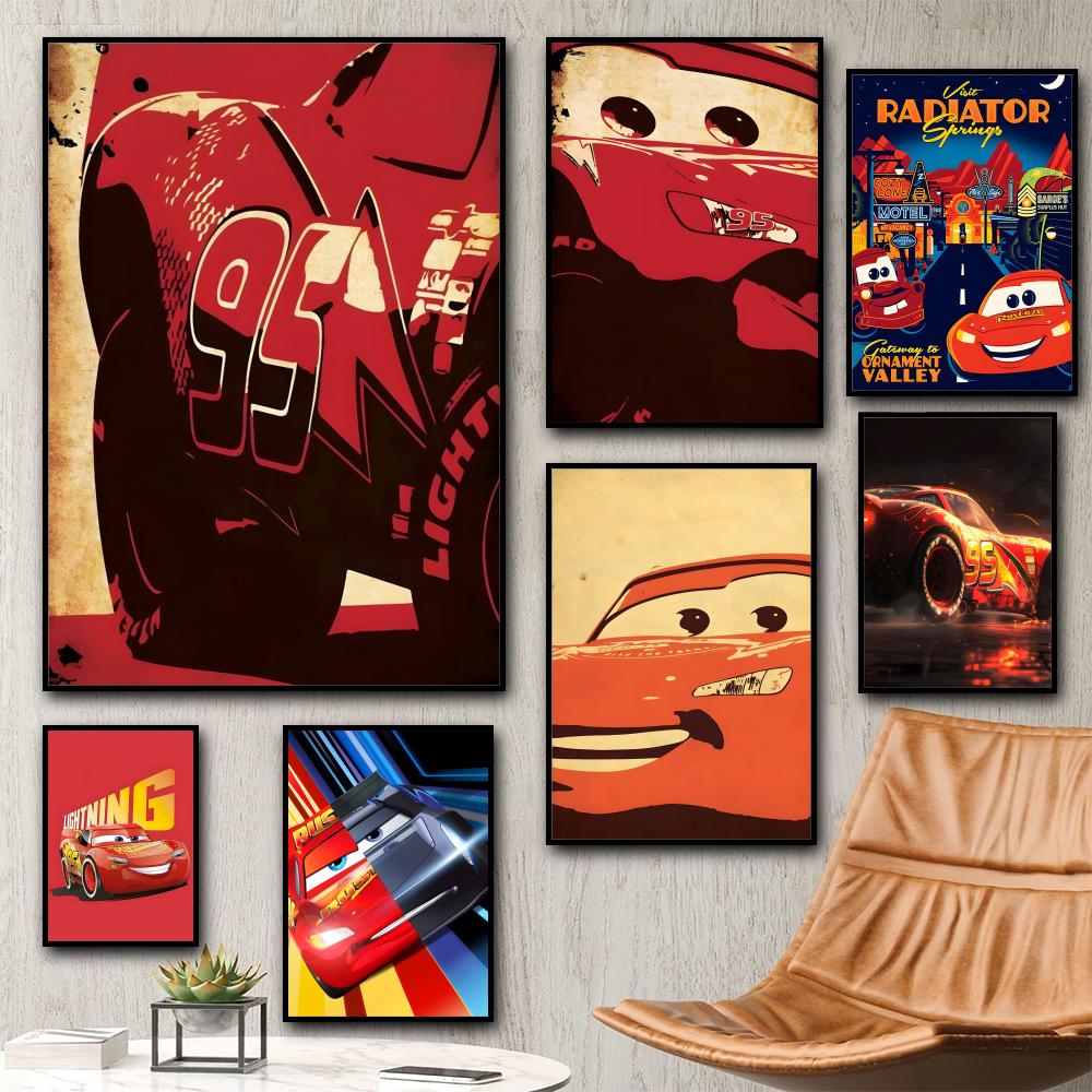 Lighting Mcqueen Decor - Speedy Lightning McQueen Klassische Malerei Kalligraphie