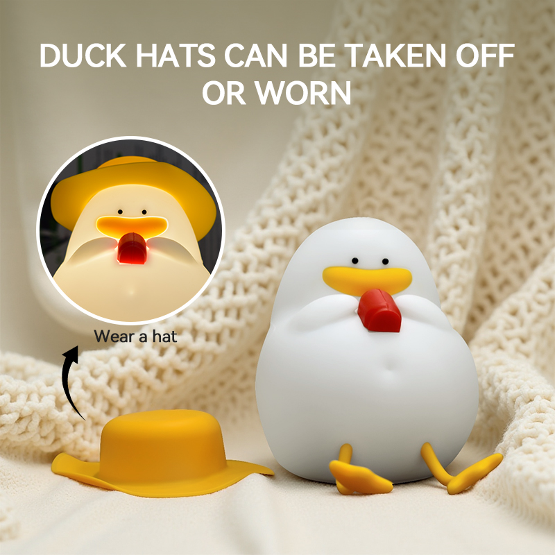 Decor Lighting & Decor Fires Photos - Happy Duck Nachtlicht, Touch-Control-Nachttischlampe, aufladbar mit