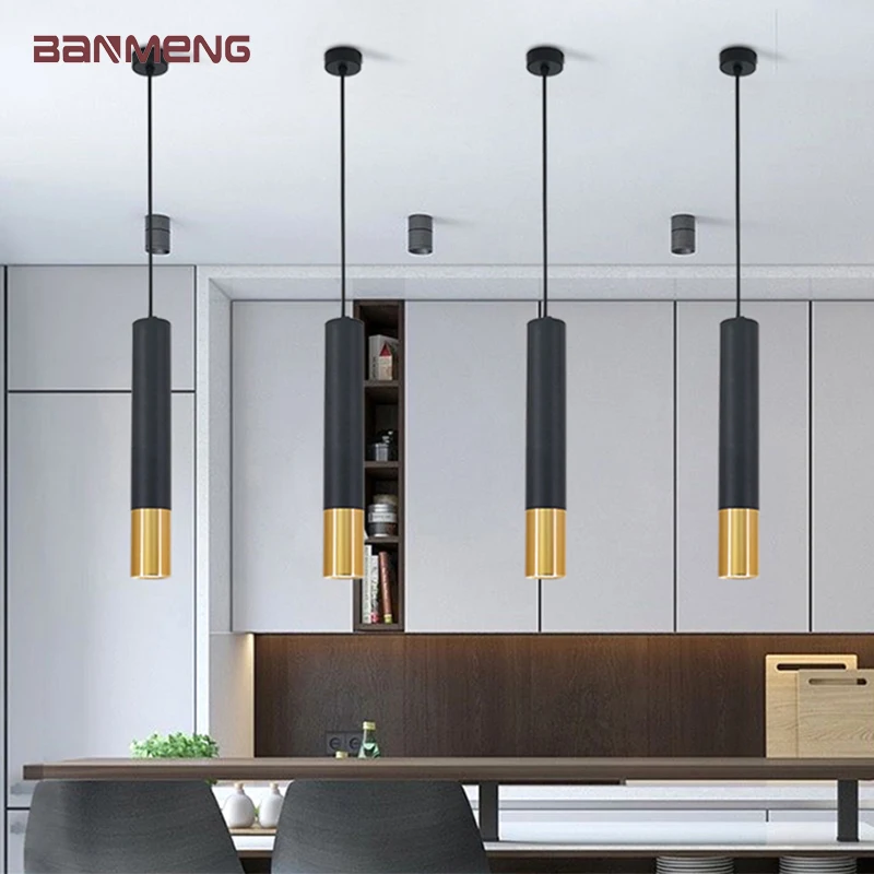 Lighting Decor Company - Moderne LED-Langröhren-Pendelleuchte Kronleuchter Spotlight-Lampe für Innenräume