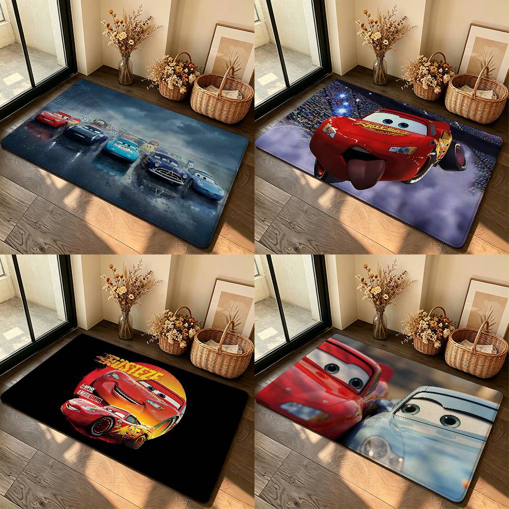 Lighting Mcqueen Decor - Anime-L-lightning-M-mcqueenS Cool Carpet Badezimmer-Anti-Rutsch-Matte, Türmatte, Heimdekoration,