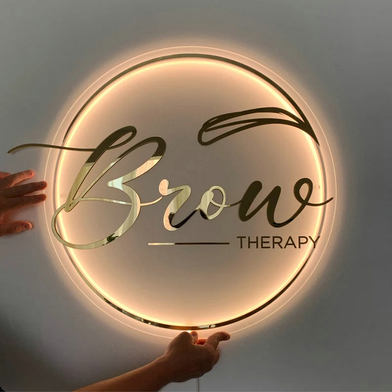 Lighting Decor Company - Benutzerdefinierte Business Logo 3D Acryl Zeichen