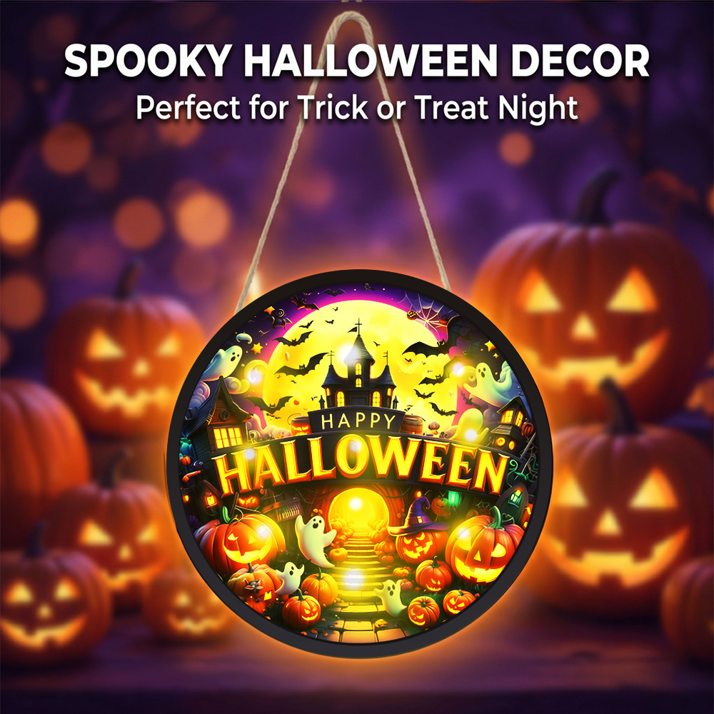 Halloween leuchtendes Wandbeha – Home Decor Lighting Tricks Bewertung und Preis