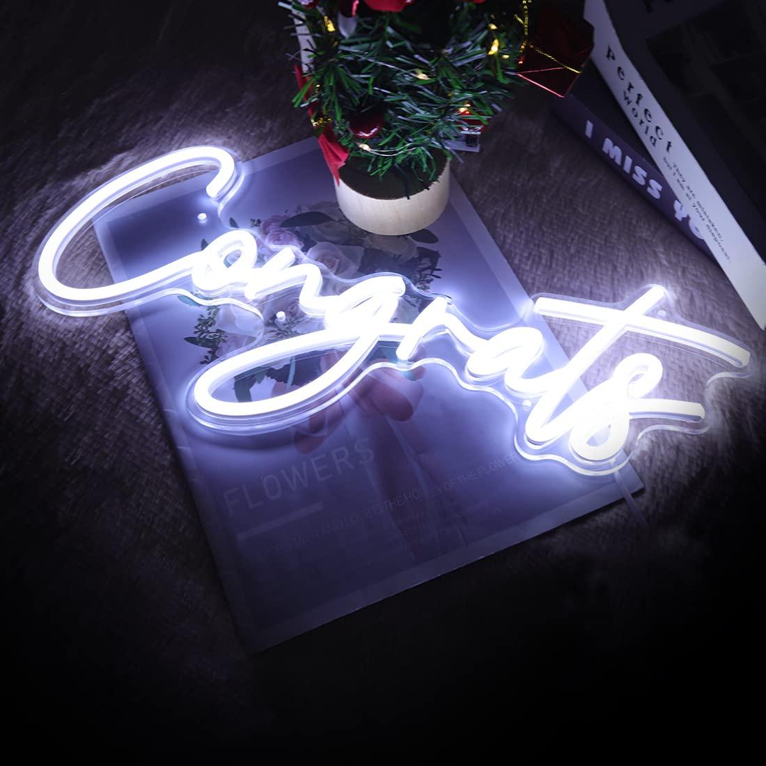 Glückwunsch-Neonschild USB Dim – Wall Decor Lighting Bewertung und Preis
