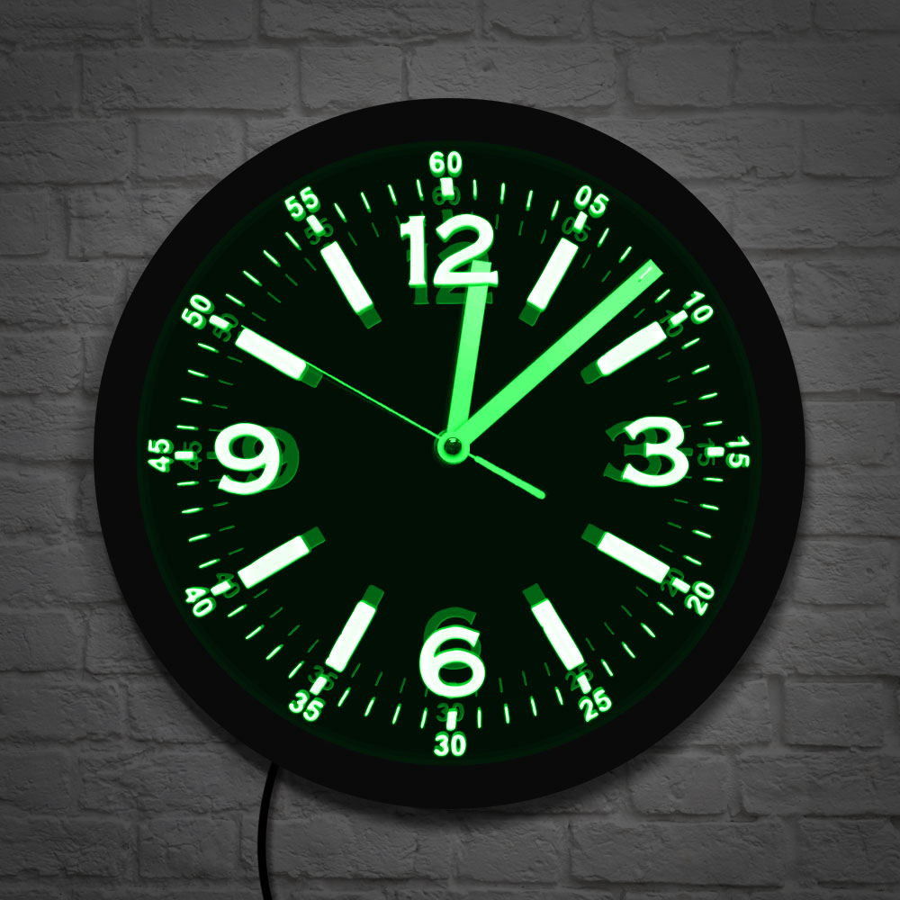 Modernes Design LED Neon Licht – Lighting Home Decor Wall Clocks Bewertung und Preis