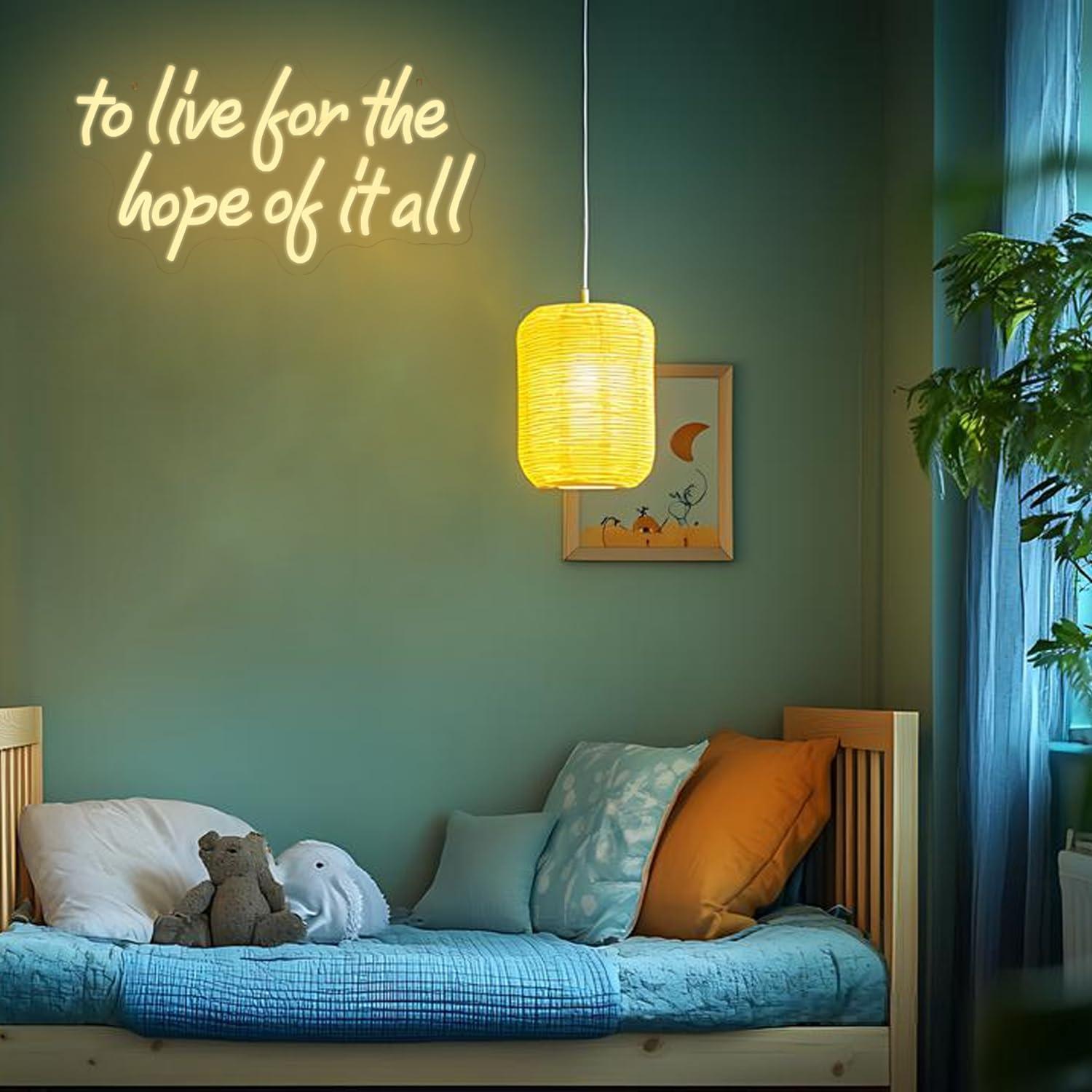 „To Live For The Hope Of It Al – Wall Decor Lighting Bewertung und Preis