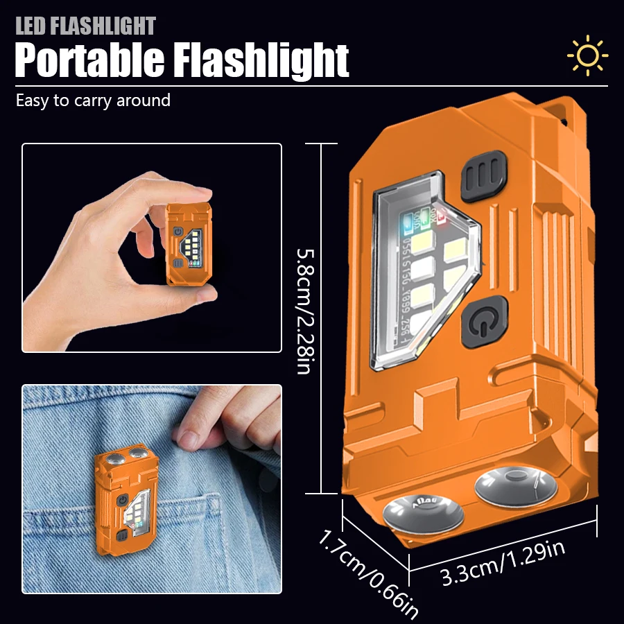 Mini-Schlüsselanhänger, EDC-Ta – Orange Lighting Decor Bewertung und Preis