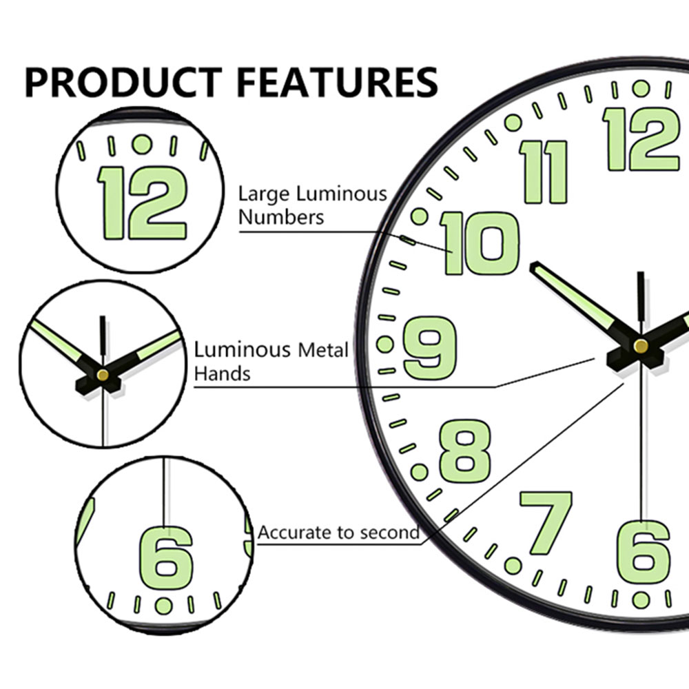 Leuchtende Wanduhr mit Licht i – Lighting Home Decor Wall Clocks Bewertung und Preis