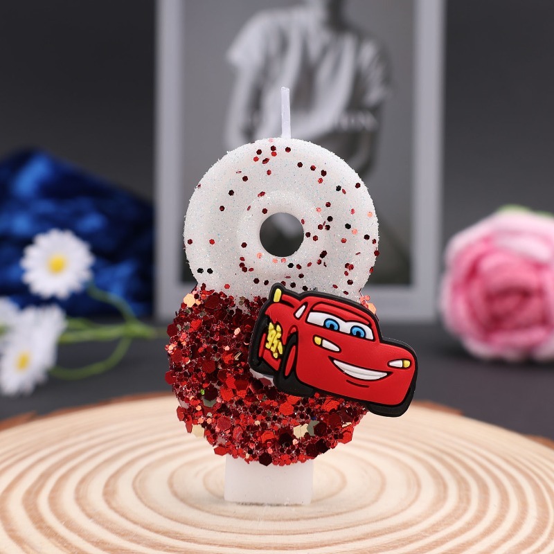 Cartoon 0-9 Digitale Kuchendek – Lighting Mcqueen Decor Bewertung und Preis