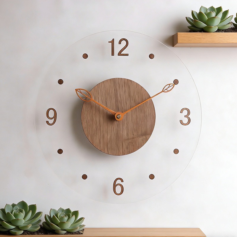 Minimalistische Wanduhr Transp – Lighting Home Decor Wall Clocks Bewertung und Preis