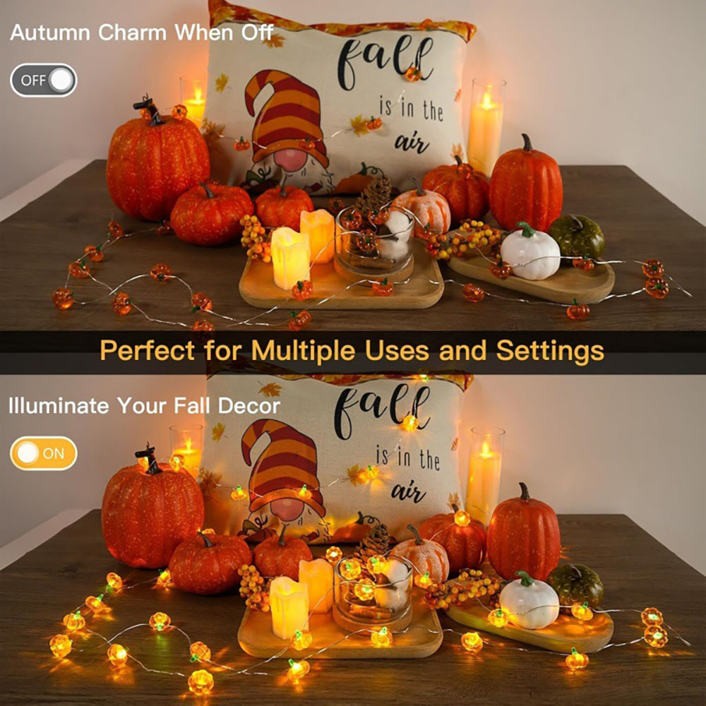 Halloween Kürbis-Lichterkette  – Home Decor Lighting Tricks Bewertung und Preis