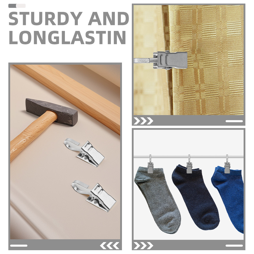 25 Stück Edelstahl-Vorhangklam – Lighting Decor Photos Bewertung und Preis