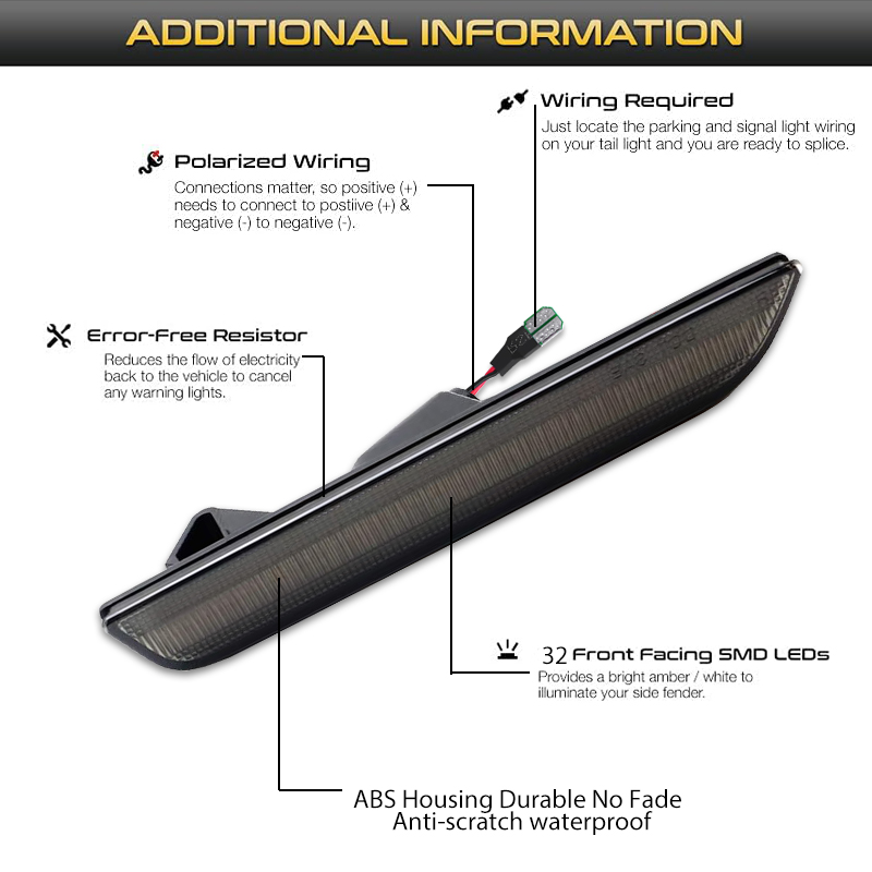 2 stücke Auto Vorne Hinten Sto – Orange Lighting Decor Bewertung und Preis