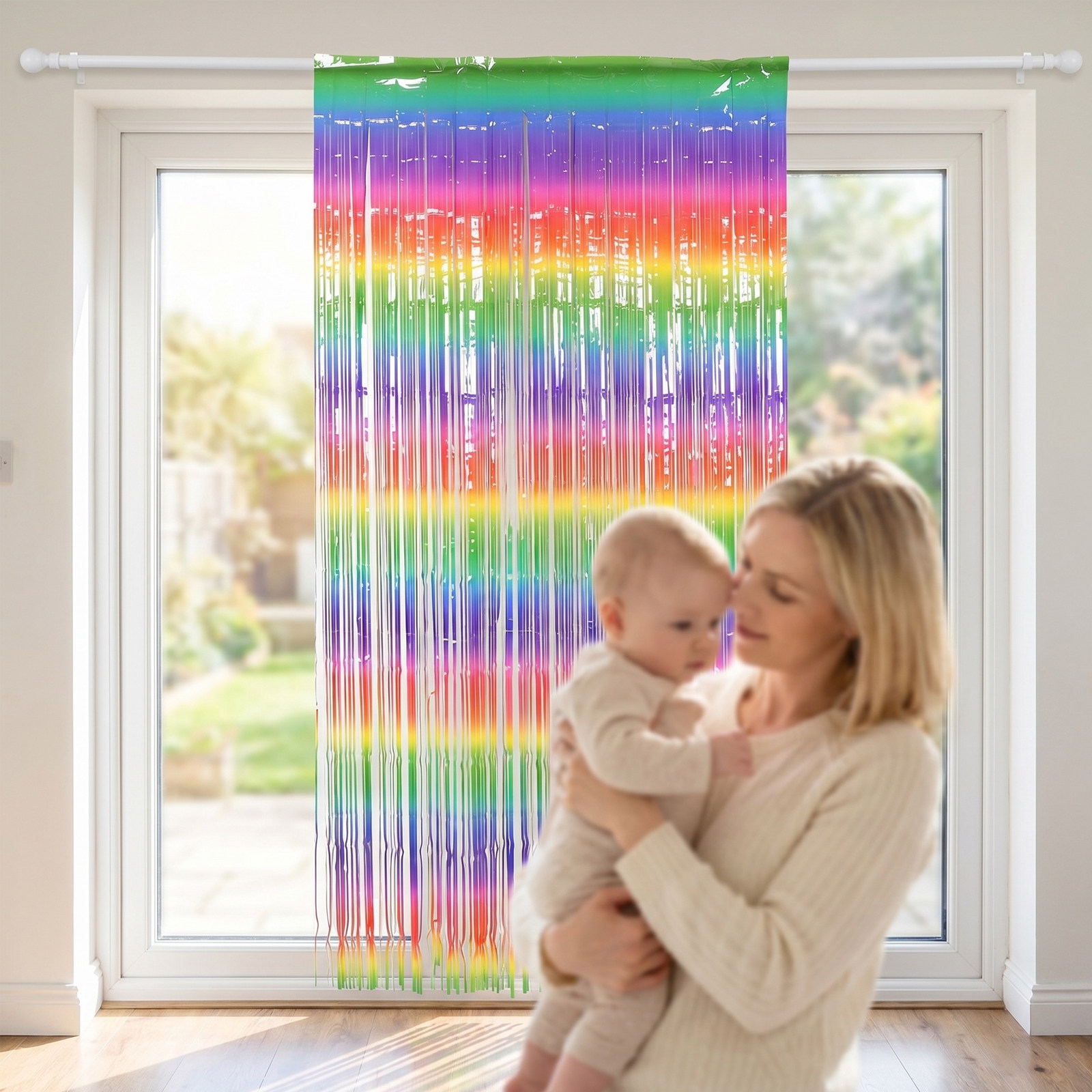 2 Stück Regenbogen-Folien-Glit – Lighting Decor Photos Bewertung und Preis