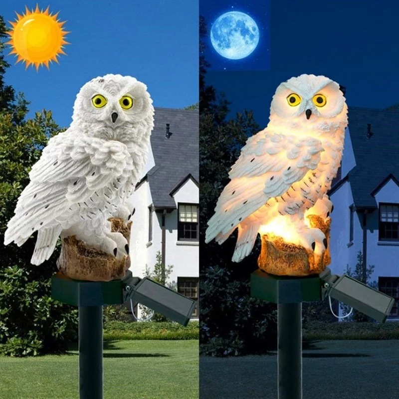 Solar-Eulen-Statue Gartenleuch – Lighting Decor Ideas Bewertung und Preis