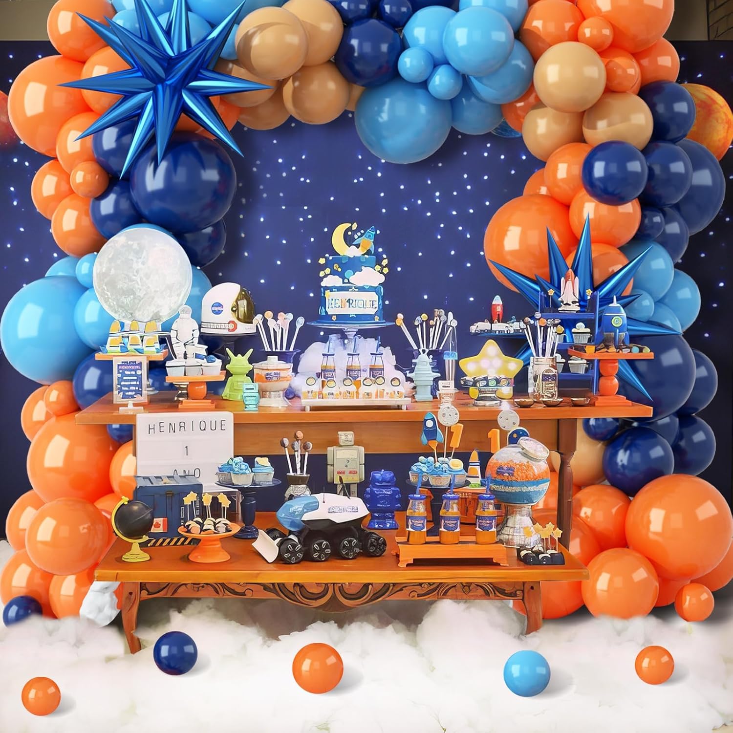 107-teiliges Orange und Blaues – Orange Lighting Decor Bewertung und Preis