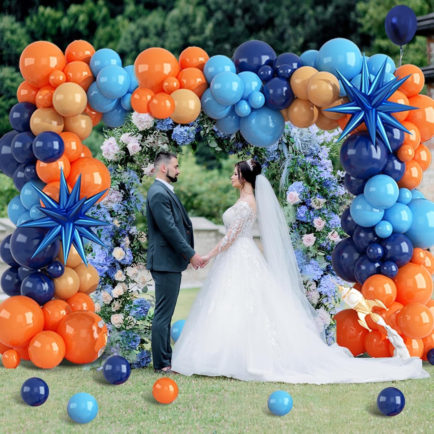 107-teiliges Orange und Blaues – Orange Lighting Decor Bewertung und Preis