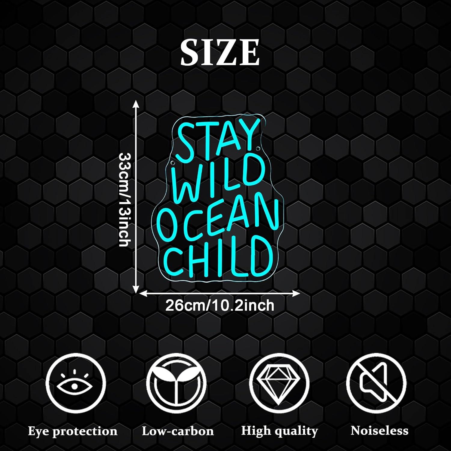 Stay Wild Ocean Child Neon-Sch – Wall Decor Lighting Bewertung und Preis