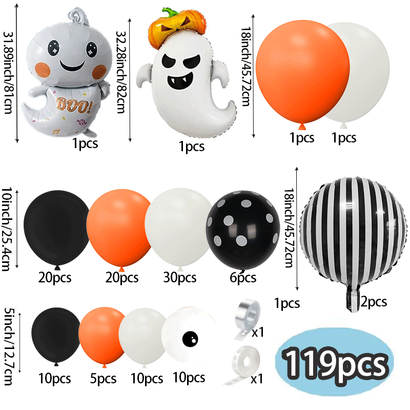119-teiliges Orange-Creme-Schw – Orange Lighting Decor Bewertung und Preis