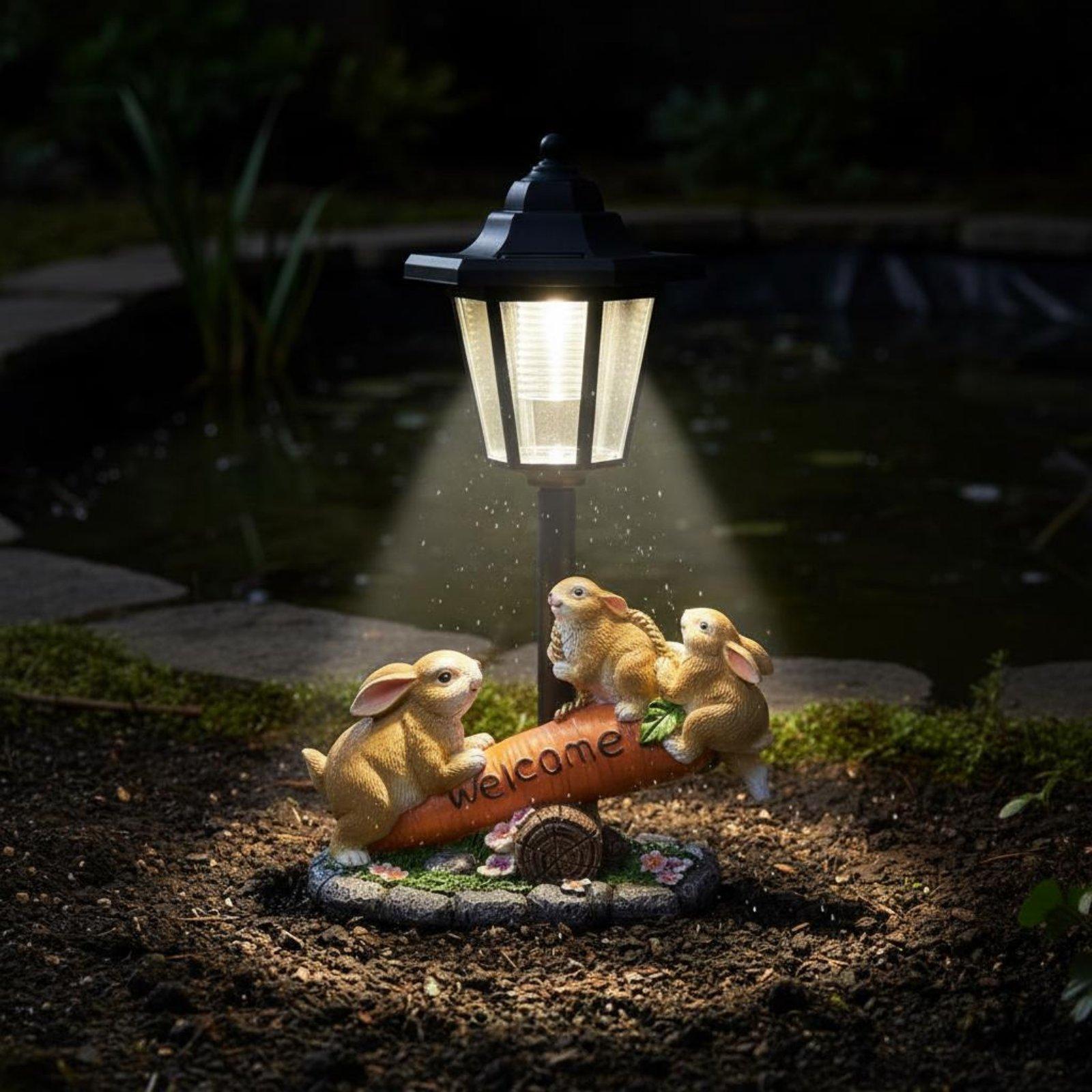 Solar-Kaninchen-Statue, dekora – Lighting Decor Ideas Bewertung und Preis
