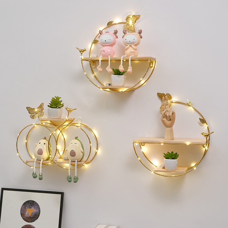 Bohrfreies Wandregal Wohnzimme – Lighting Metal Wall Decor Bewertung und Preis