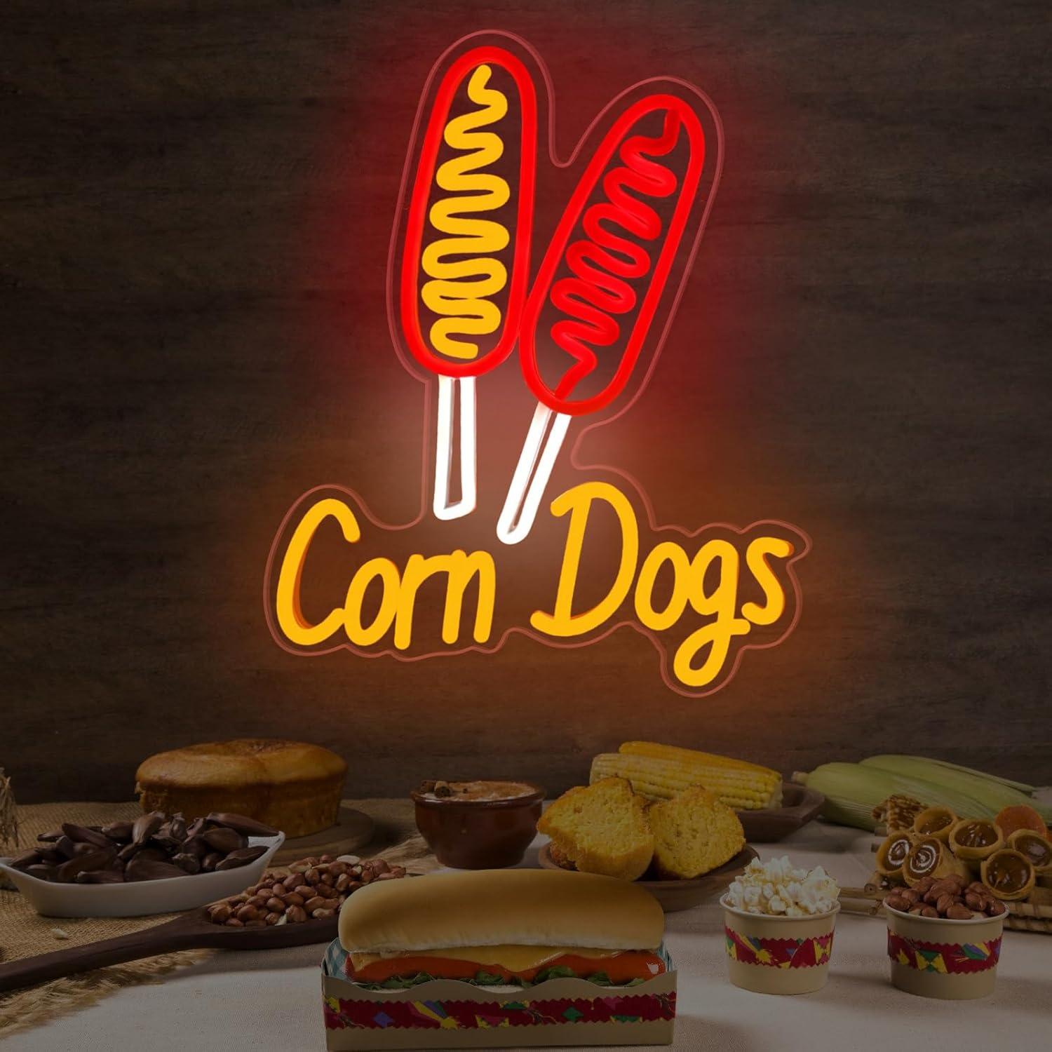 Corn Dog Neon-Schild Snack USB – Wall Decor Lighting Bewertung und Preis