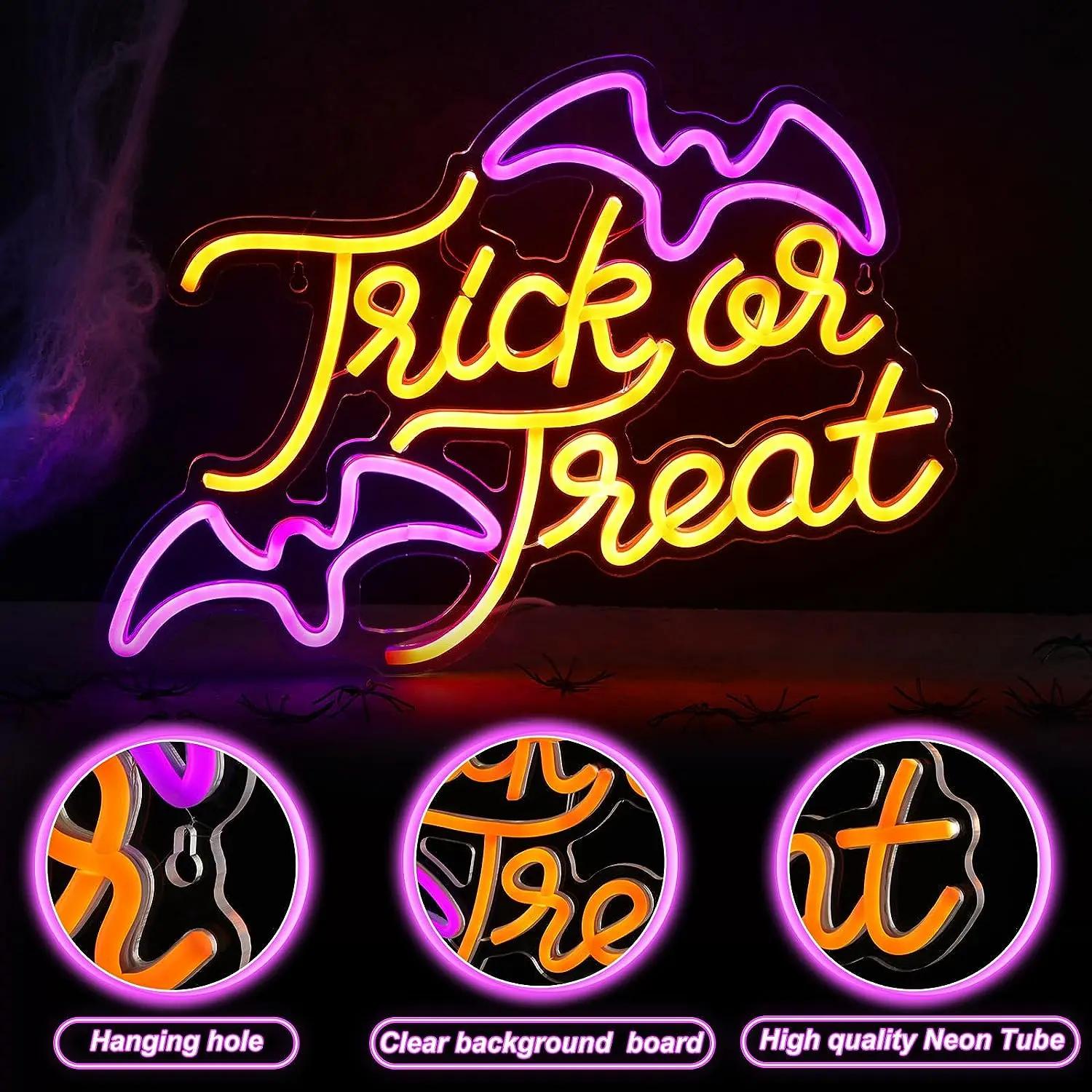 Trick or Treat Fledermaus Neon – Home Decor Lighting Tricks Bewertung und Preis
