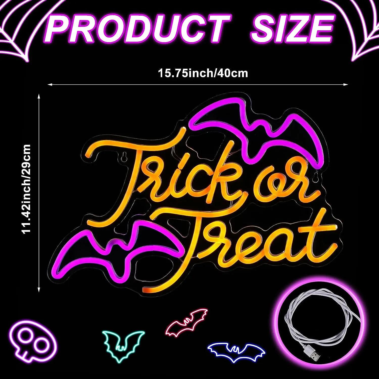 Trick or Treat Fledermaus Neon – Home Decor Lighting Tricks Bewertung und Preis