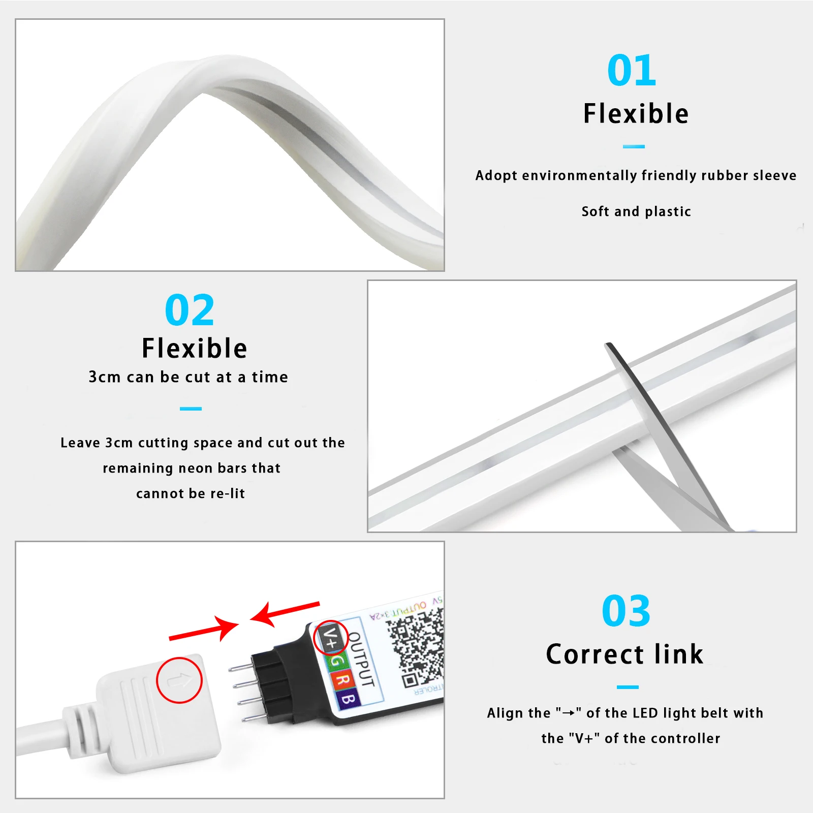 1-5 m RGB LED Neon Streifen Li – Lighting Decor Ideas Bewertung und Preis